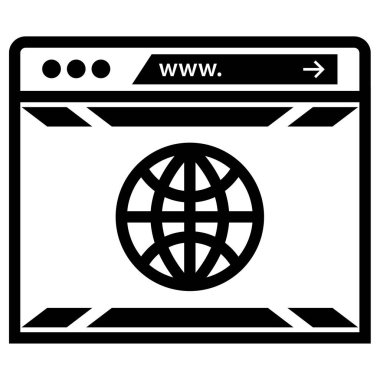 SEO ve Web simgesi vektör illüstrasyonu