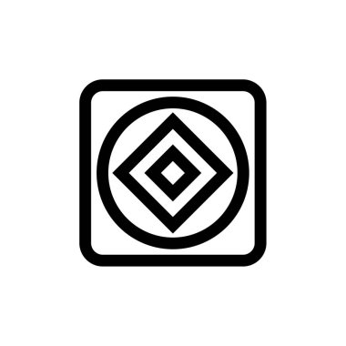Elmas simgesinin vektör illüstrasyonu