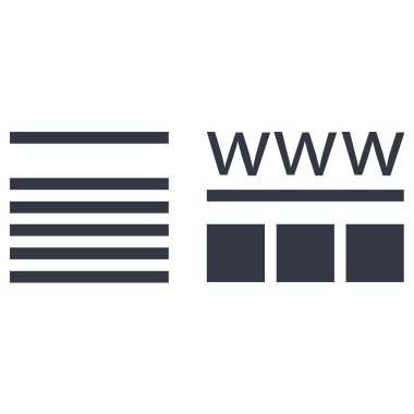 Ağ simgesi. Basit tasarım