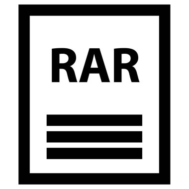 dosya biçimi simgesi, vektör illüstrasyonu