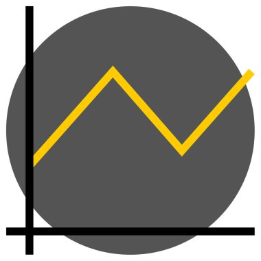 Bir grafiğin düz tasarımının vektör çizimi