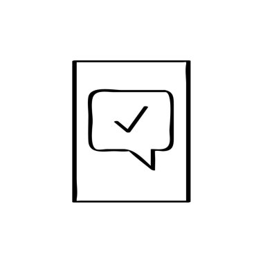 Sohbet simgesi vektör illüstrasyonu