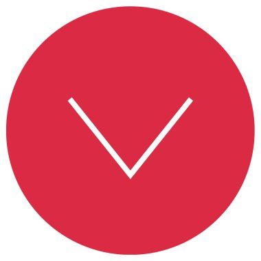 aşağı ok simgesi, vektör illüstrasyonu