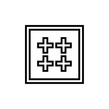 Modern b 'nin vektör illüstrasyonu eksik simgesi