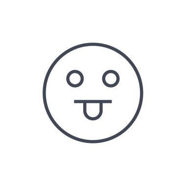 emoji yüz simgesi vektör çizimi tasarımı