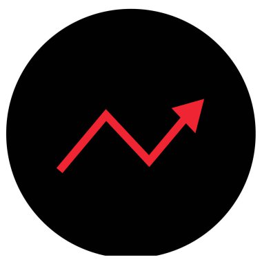 iş grafiği simgesi, vektör illüstrasyonu