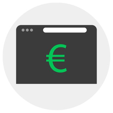 Avro. Web simgesi basit illüstrasyon