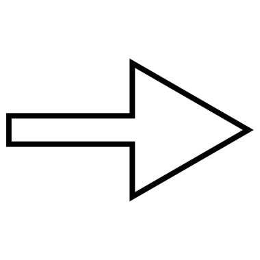 ok sağ vektör simgesi. biçim, beyaz arkaplanda düz siyah renkli yuvarlak kare düğmedir.