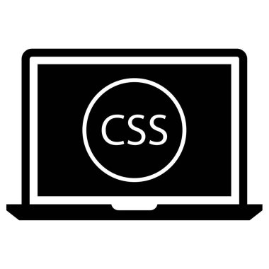 Bilgisayar. Web simgesi basit illüstrasyon