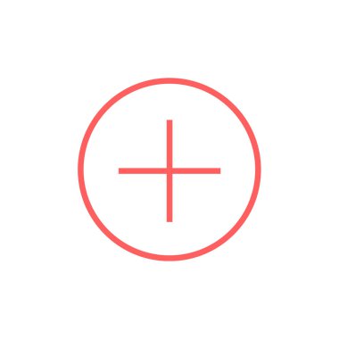 Artı simge vektör illüstrasyonu