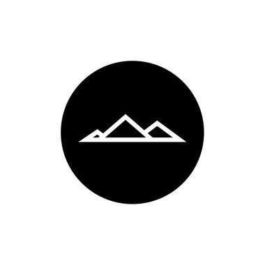 Dağ simgesi logo tasarım şablonu