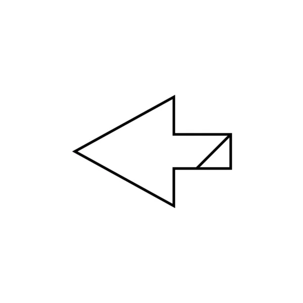 Flèche Icône Vectorielle Illustration — Image vectorielle
