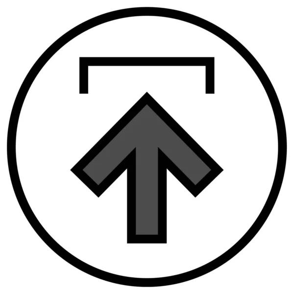 Arrow Web Icon Simple Illustration — Stockvektor