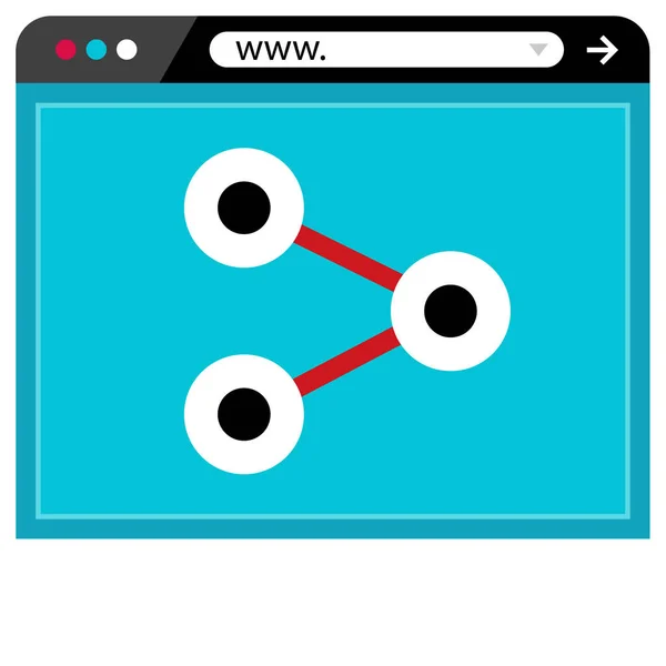 网络连接 简单的设计 — 图库矢量图片