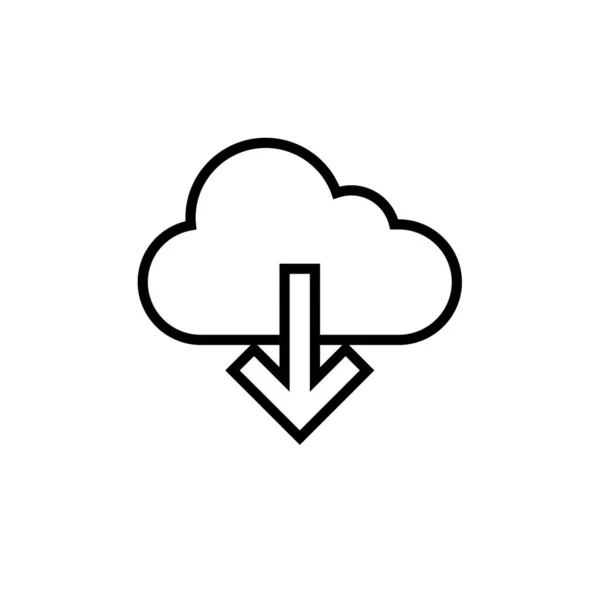 Icon Vektor Illustration Für Cloud Computing — Stockvektor
