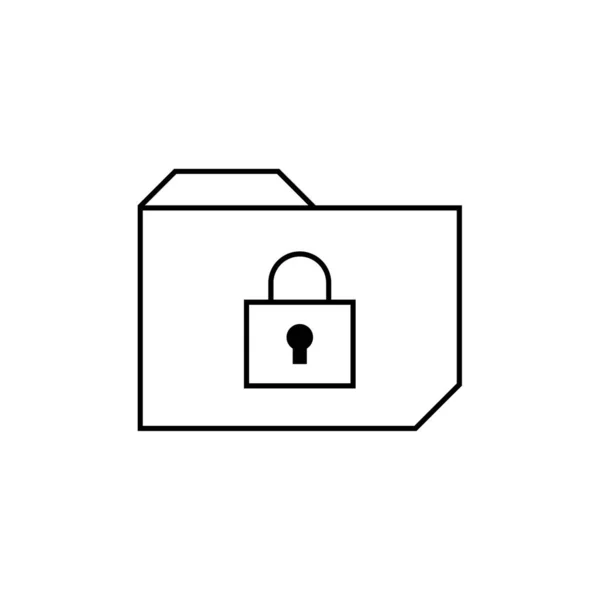 Lock Icon Vektor Isoliert Auf Weißem Hintergrund Für Ihr Web — Stockvektor