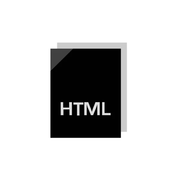 Html文件类型图标的矢量说明 — 图库矢量图片