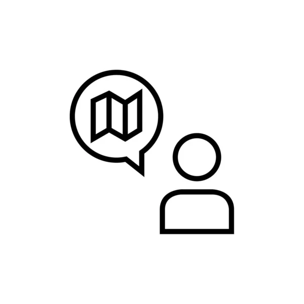 Ikona Chat Vektor Izolovaný Bílém Pozadí Hlasová Bublina Transparentní Znak — Stockový vektor