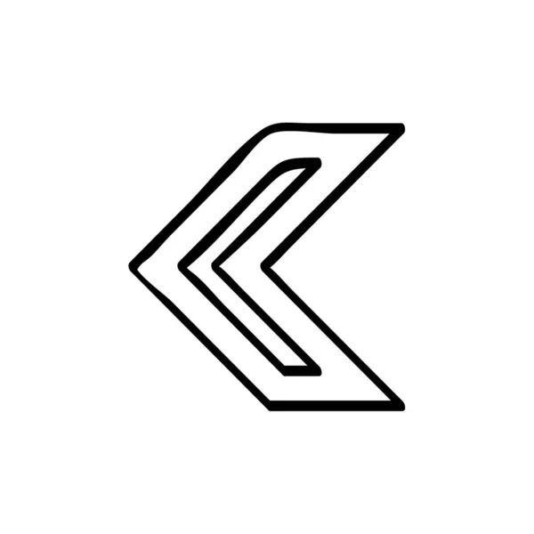 Einfache Pfeil Symbol Vektor Illustration — Stockvektor