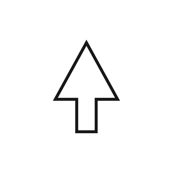 Freccia Vettore Icona Isolato Sfondo Bianco — Vettoriale Stock