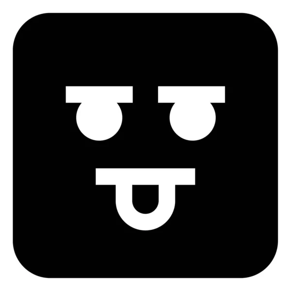 Emoji Yüz Simgesi Vektör Çizimi Tasarımı — Stok Vektör