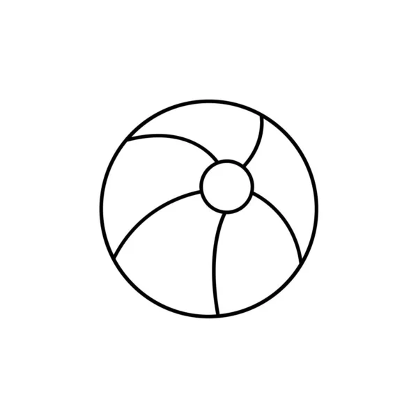 Beachball Symbol Vektor Illustration Design — Stockvektor