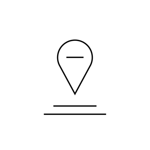 Gps Ikonen Navigeringssymbol Enkel Design — Stock vektor