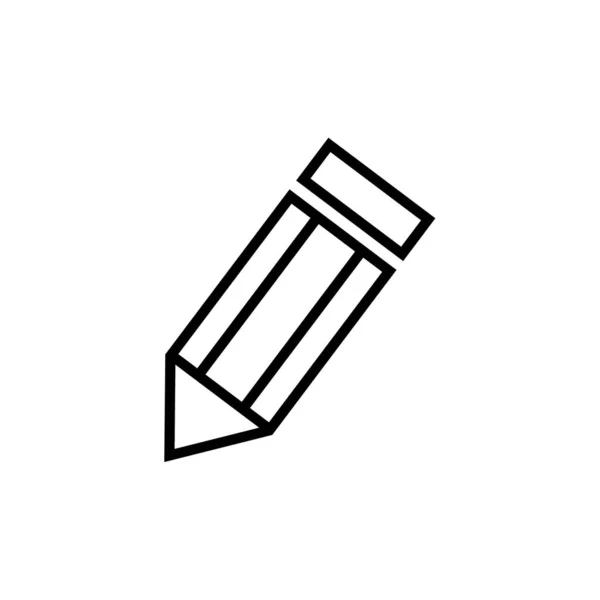 Ilustracja Wektor Ikony Ołówka — Wektor stockowy