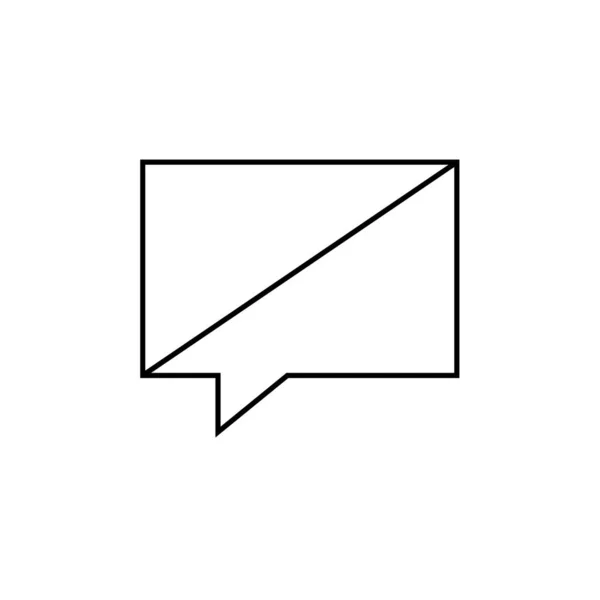 Message Chat Bubble Icon Vector Illustration Graphic Design — Stockvektor