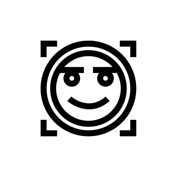 Emoji Face Ikona Vektorové Ilustrace Design — Stockový vektor
