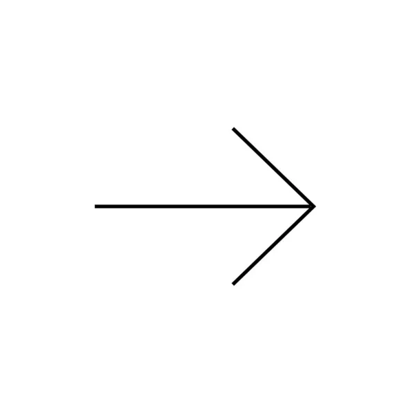 Pfeil Symbol Vektor Isolierte Abbildung — Stockvektor