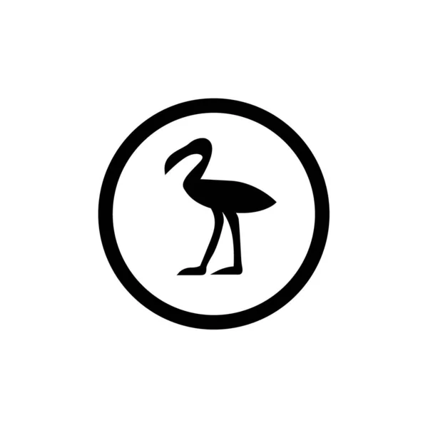 Ilustración Vectorial Icono Pájaro — Vector de stock