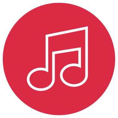 müzik Not basit kutsal kişilerin resmi, vektör çizim