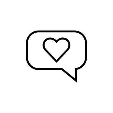 Aşk simgesi vektör illüstrasyonu