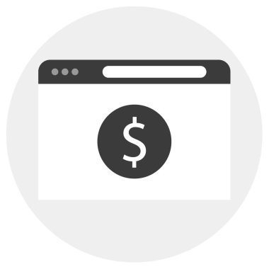 Web simgesi vektör illüstrasyonu