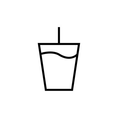 içki ikonu vektör illüstrasyonu