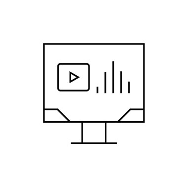 oyun simgesi vektör illüstrasyon tasarımı ile video oynatıcı