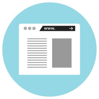 tarayıcı pencere simgesi vektör illüstrasyonu