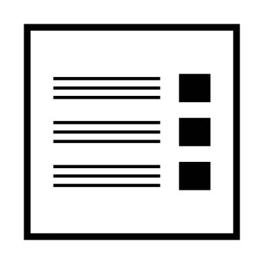 Belge. Web simgesi basit illüstrasyon