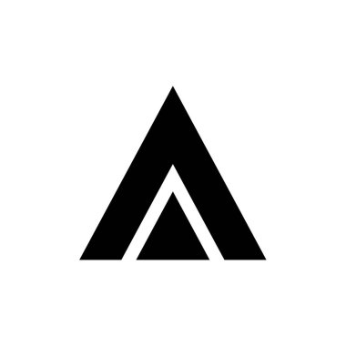 Üçgen logo şablon vektör resimleme tasarımı