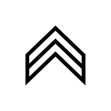 yukarı ok simgesi vektör illüstrasyonu