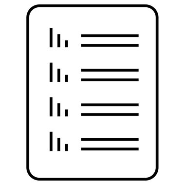 Liste. Web simgesi basit illüstrasyon