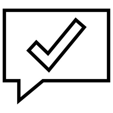 Konuş. Web simgesi basit illüstrasyon