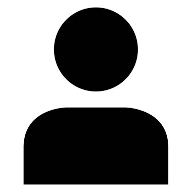 kullanıcı. Web simgesi basit illüstrasyon