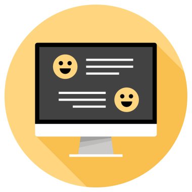 Metin Mesajlaşma simgesi vektör illüstrasyonu