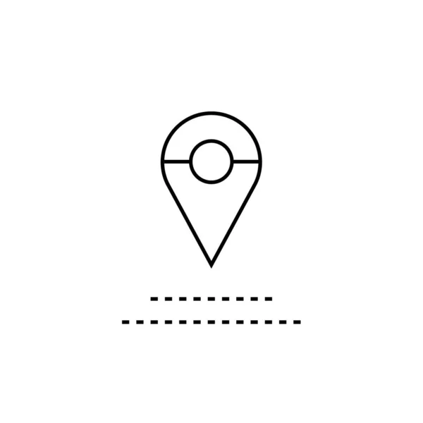 Location Icon Vector Isolated White Background Your Web Mobile App — Wektor stockowy