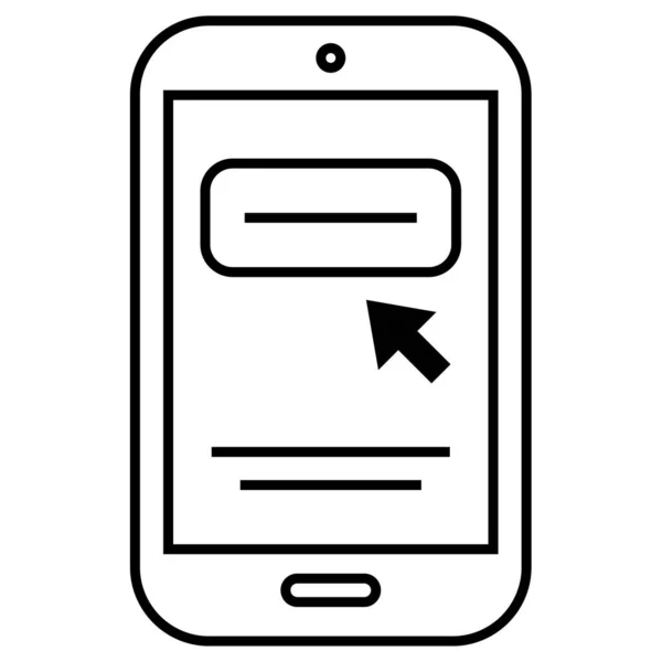 Мобільний Телефон Простий Дизайн — стоковий вектор