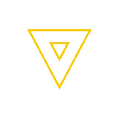 üçgen ikon vektör illüstrasyon tasarımı