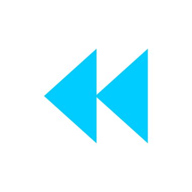 Mavi işaretin vektör illüstrasyonu