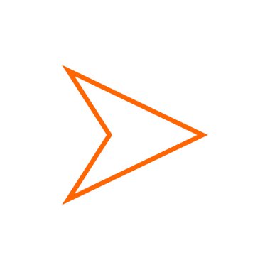 Web ve mobil uygulaması tasarımı, imleç logo kavramı için beyaz arka plan üzerinde izole imleç simge vektör